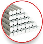 BARRA REDONDA AISI 304L 9,5MM (3/8") 6 mts